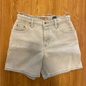 Light Gray/Green Vintage Express Shorts